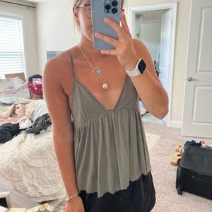 Free People green tank top